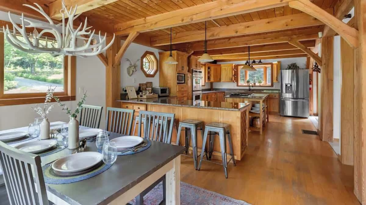 Kitchen and dining area