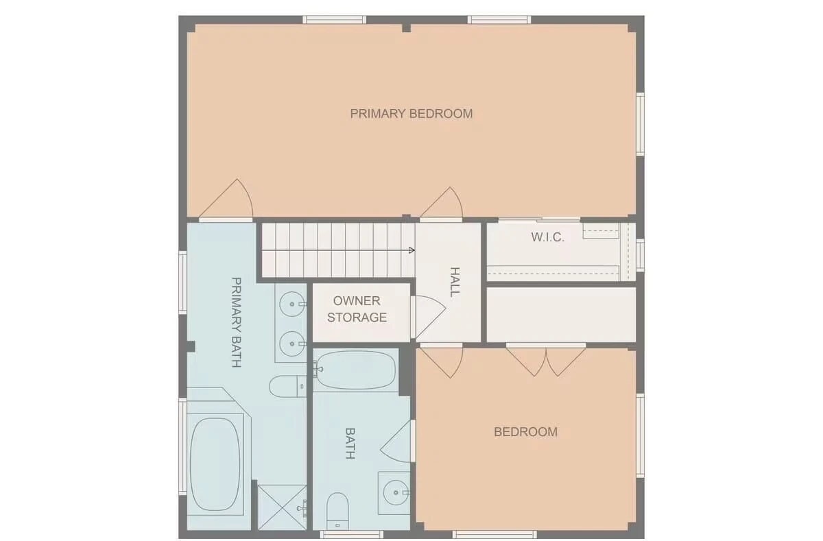 Mountain Pines floor plan overview, page 1.