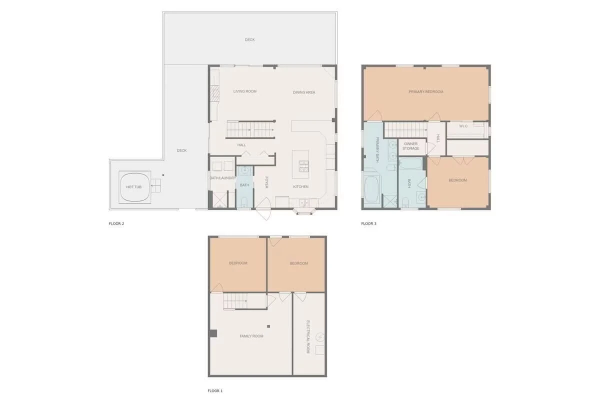 Mountain Pines floor plan overview, page 4.